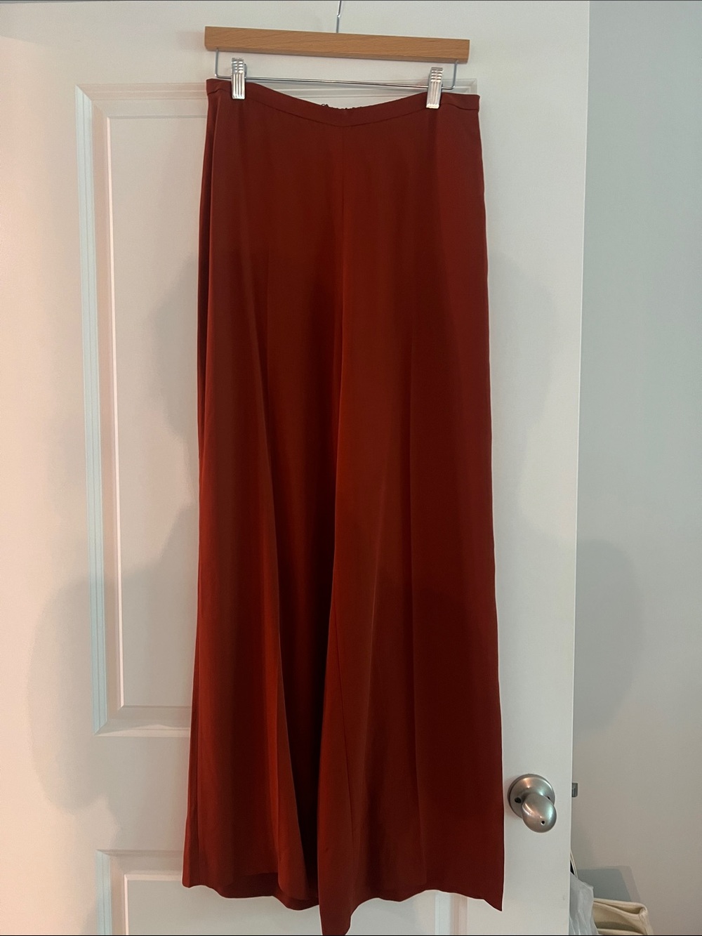 Wide-Leg Rust Pants - Women's